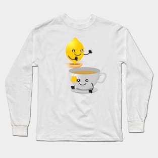 cute lemon tea Long Sleeve T-Shirt